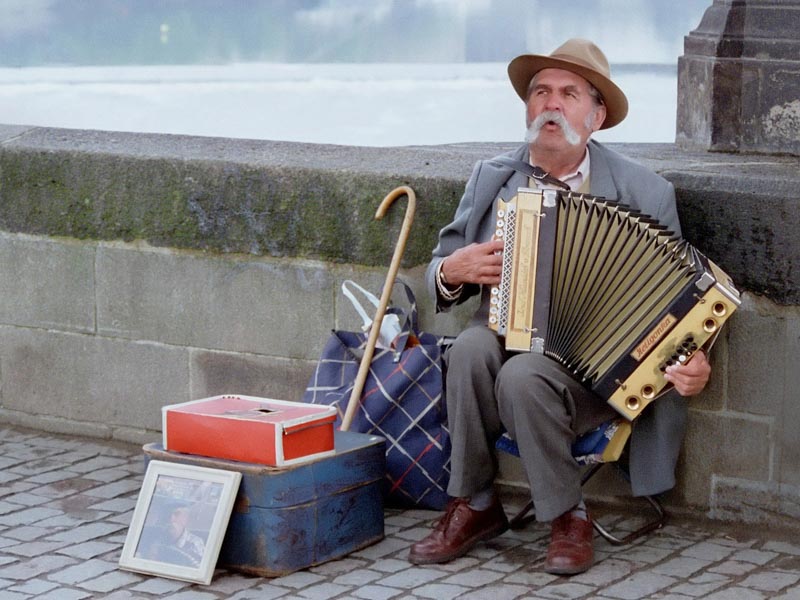 Musician in prag
