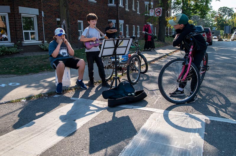 Always someone enjoys the music