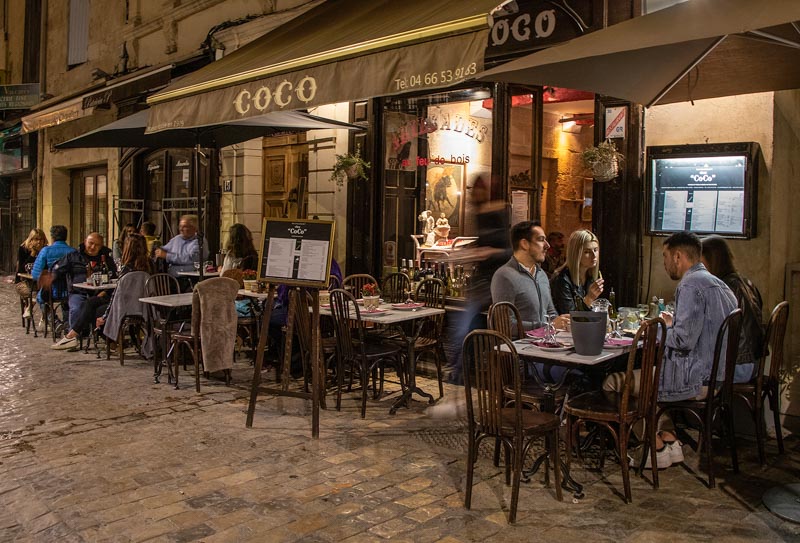 A cosy bistro in france