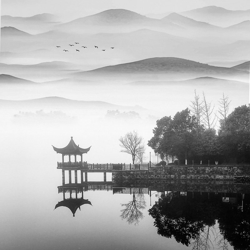 After the new rain in the empty mou