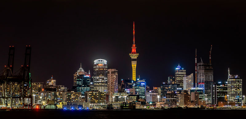 Auckland by night