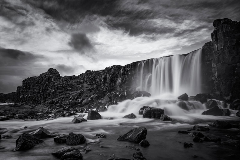 Oxararfoss bw