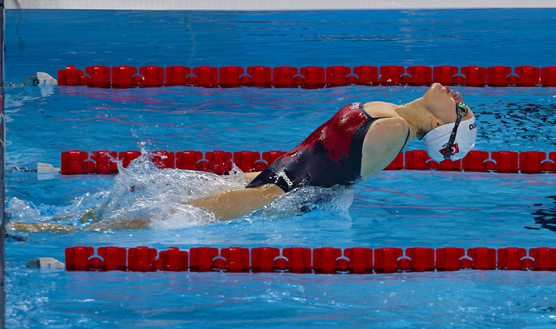 Paranatation plongeon noir rouge